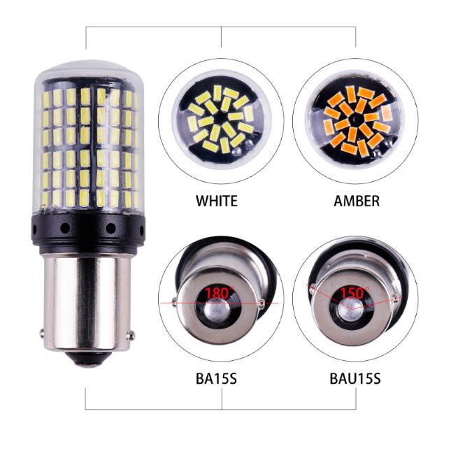 Bóng Đèn Led Xi Nhan 1x3014 144smd S25 1156 Ba15S P21W Led Bay15D Bau15S Py21W T20 7440 W21W W21 / 5w