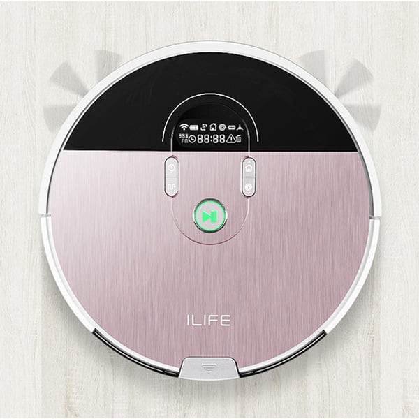 iLife ILIFE X785 - Robot hút bụi lau nhà, màu xám, kích thước 320x320x76mm, dung lượng hộp chứa bụi 0.6L