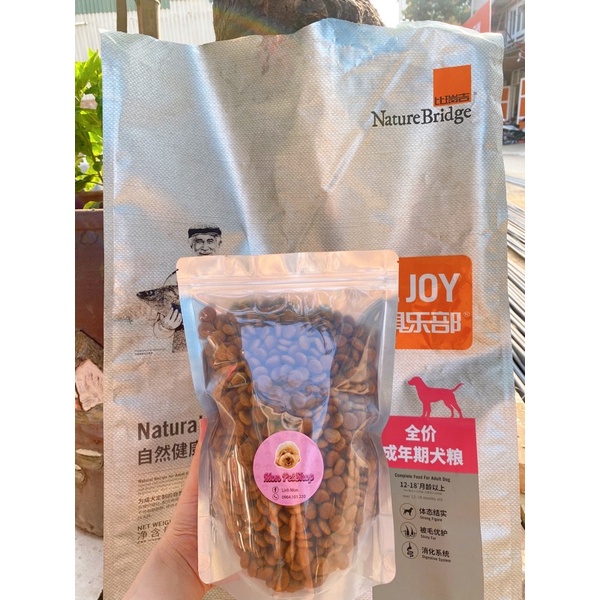 Hạt Nature Bridge Joy cho chó trên 12 tháng tuổi túi 500g