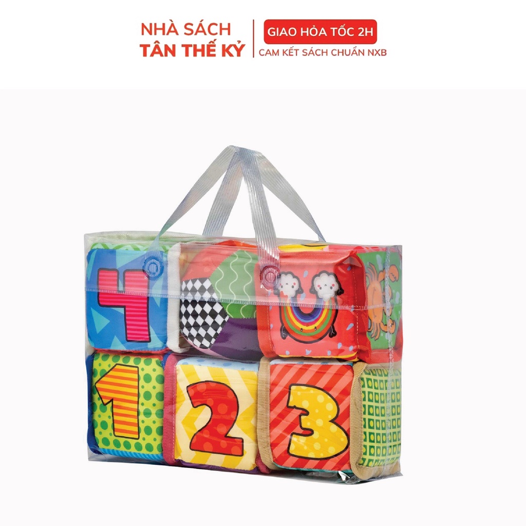 Đồ Chơi Hình Khối Xúc Xắc Lalala Baby Tặng Kèm Bóng Vải Cho Bé Vừa Chơi Vừa Học Tập TRAVEL BLOCK