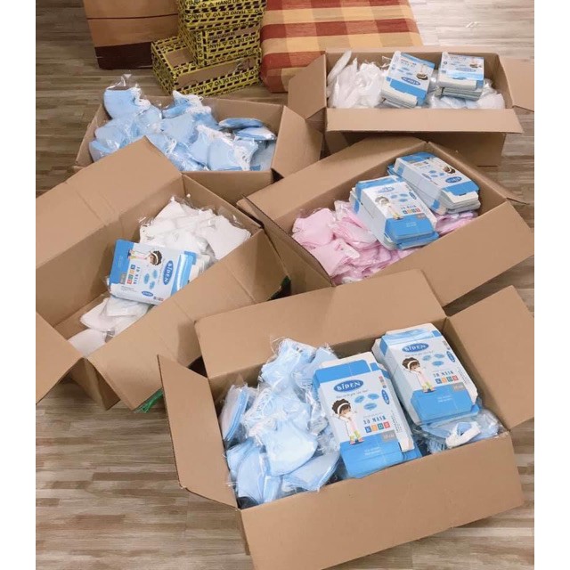 [XẢ KHO] 10 Cái Khẩu Trang Trẻ Em BIDEN 3D Mask Kids KHÁNG KHUẨN AN TOÀN CHO BÉ | BigBuy360 - bigbuy360.vn