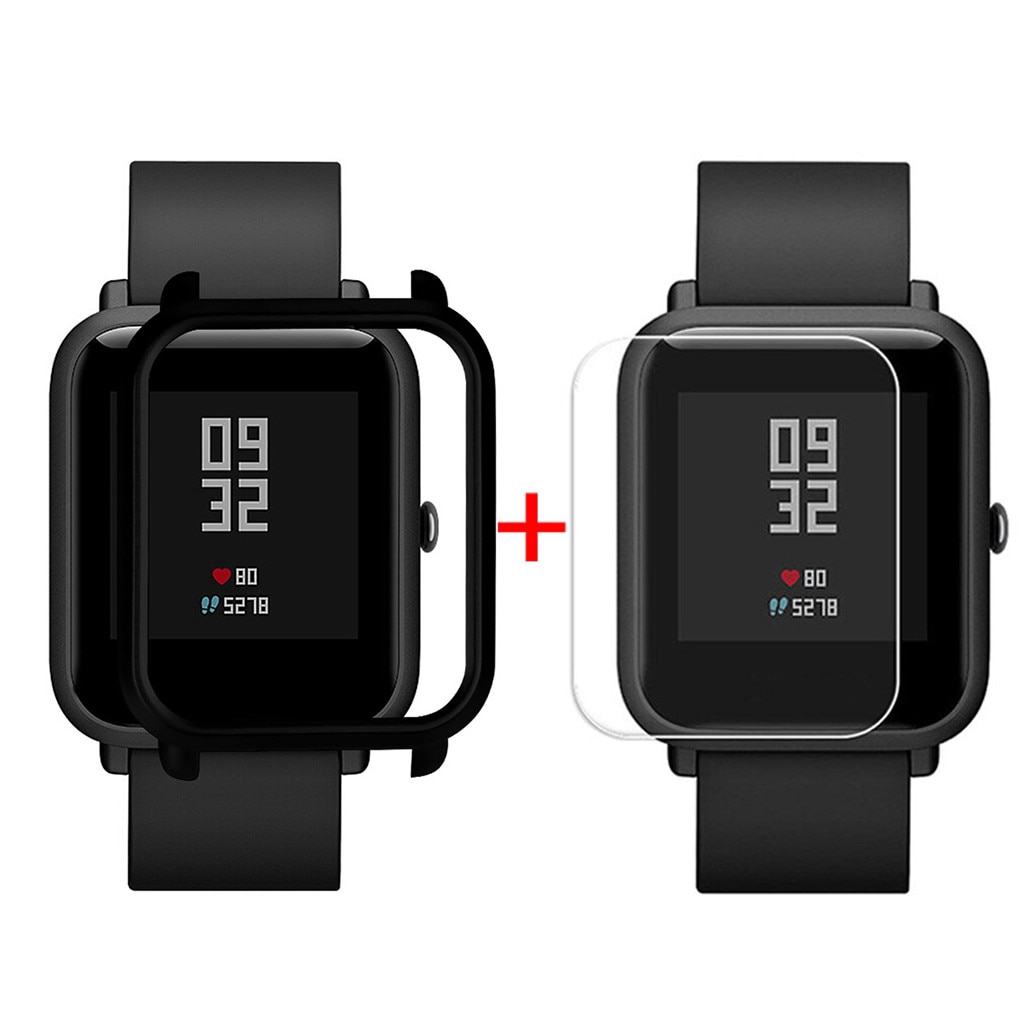 Bộ vỏ và miếng dán bảo vệ màn hình cho đồng hồ Xiaomi Huami Amazfit Bip Youth