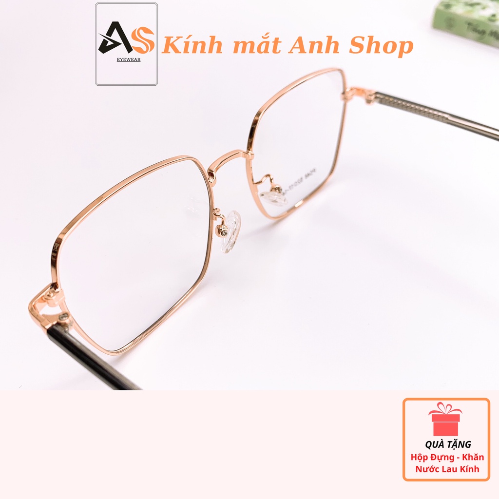 Gọng kính vuông to chất liệu kim loại kiểu dáng thời trang 548