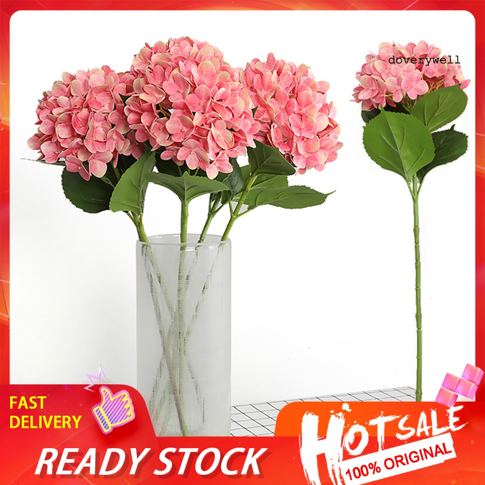 1 Bông Hoa Cẩm Tú Cầu Nhân Tạo 3d Cho Trang Trí