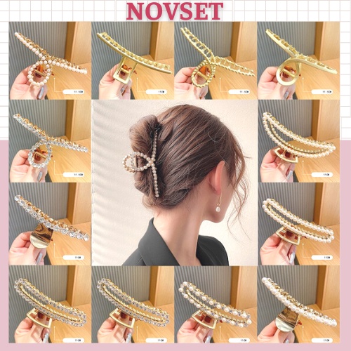 Kẹp Tóc càng cua Kim Loại Hàn Quốc kiểu Dáng Thanh Lịch Dành Cho Nữ [ MÃ C604 ]