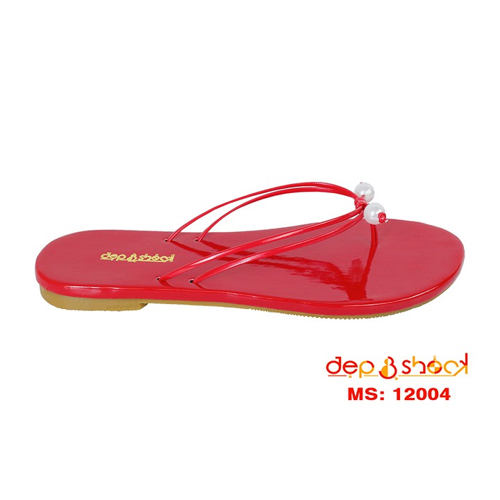 Dép nữ xỏ ngón đi biển quai dây chắc chắn thời trang big size MS 12004
