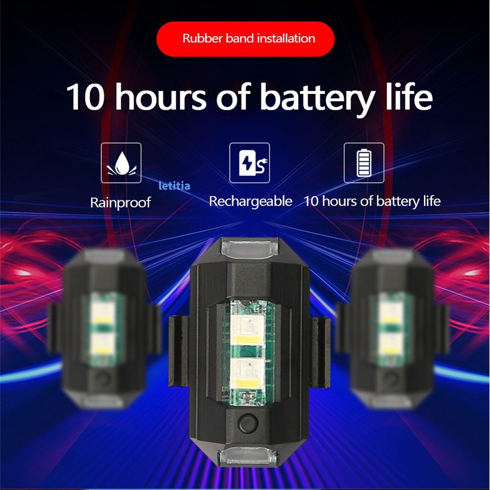 Đèn Led UAV Cảnh Báo Ban Đêm Cho Xe Máy/Máy Bay