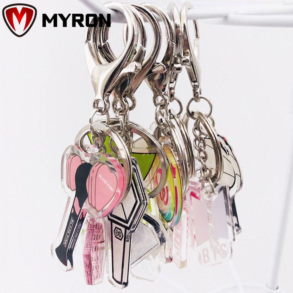 Móc Khóa Acrylic Hình Nhóm Nhạc Twice Bt21 Bts Got7 Blackpink Exo Kpop