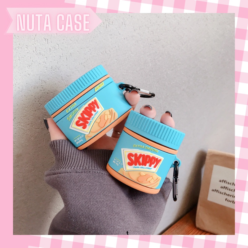 Vỏ bảo vệ tai nghe bluetooth Airpods bằng Sillicone dẻo, ốp Case cute, Airpods 2/pro NUTACASE