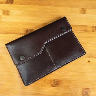 Túi dựng giấy tờ xe giấy tờ đăng kiểm chất liệu Da thật màu Nâu - Bao da cho đăng kiểm xe - Đồ da thật handmade thủ công