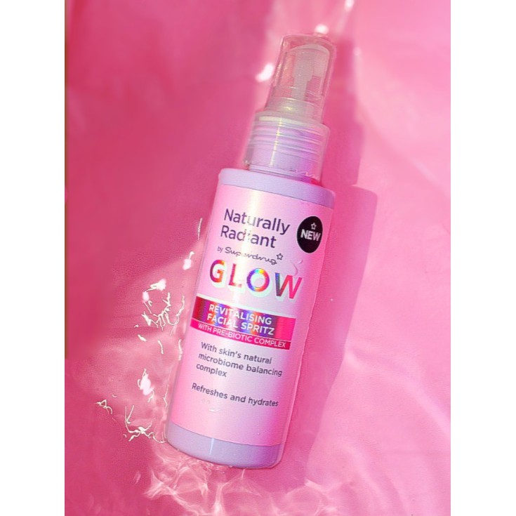 [TOP 1 SHOPEE] Nước hoa hồng dạng xịt Superdrug Glow Revitalising Facial Spritz 100ml (Bill Anh)