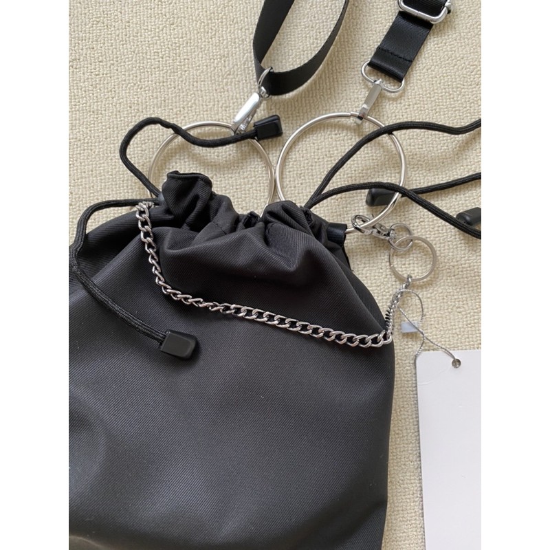 Túi dù mini dây rút kèm chain