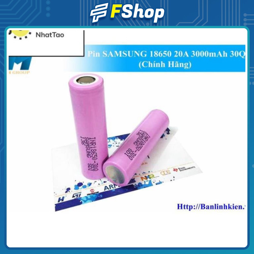 [Sale] Pin SAMSUNG 18650 20A 3000mAh 30Q (Chính Hãng)