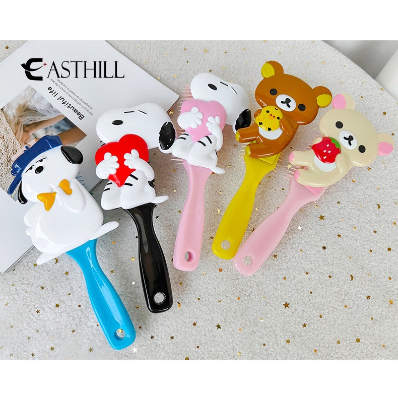 Lược Túi Khí Mát Xa Hình Công Chúa Kuromi Kirby Cinnamoroll Purin Dễ Thương Làm Quà Tặng Cho Bé