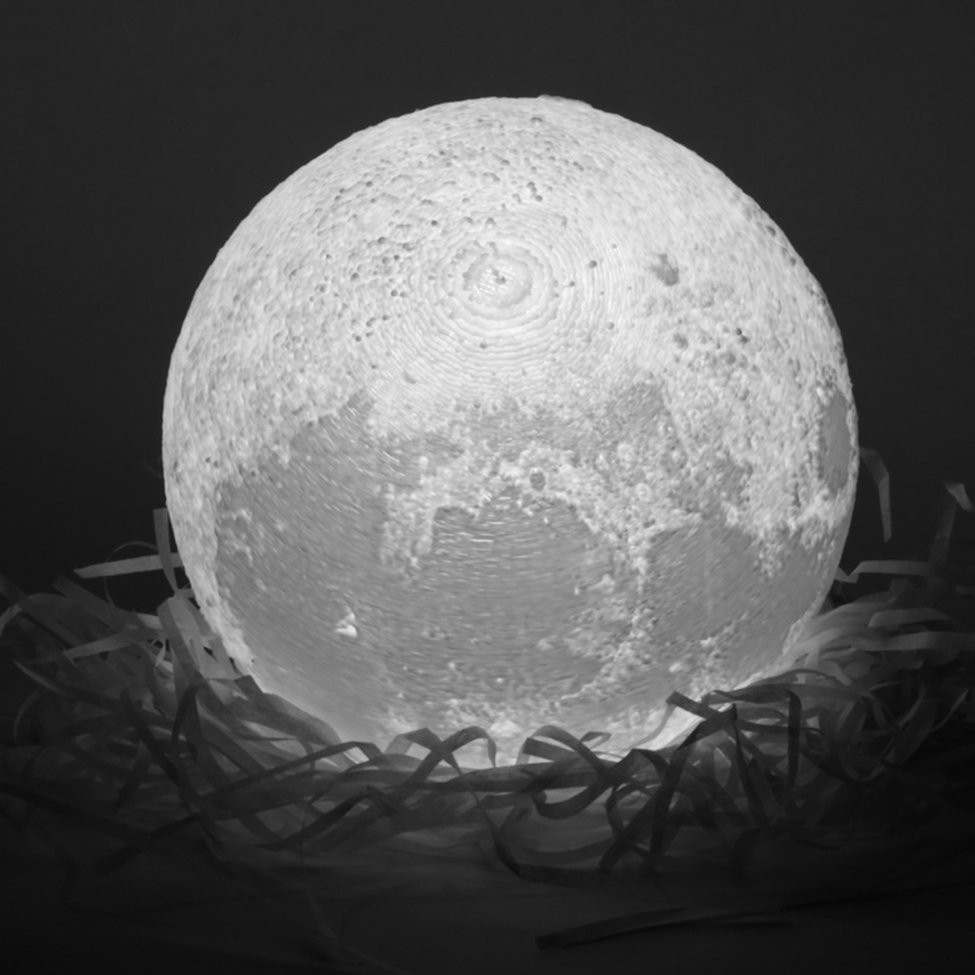 Đèn Ngủ Mặt Trăng 3D Nhiều Màu Điều Khiển Từ Xa Size 8-20cm