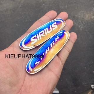 Tem _ Logo titan chữ Spark và Sirius có keo sẵn
