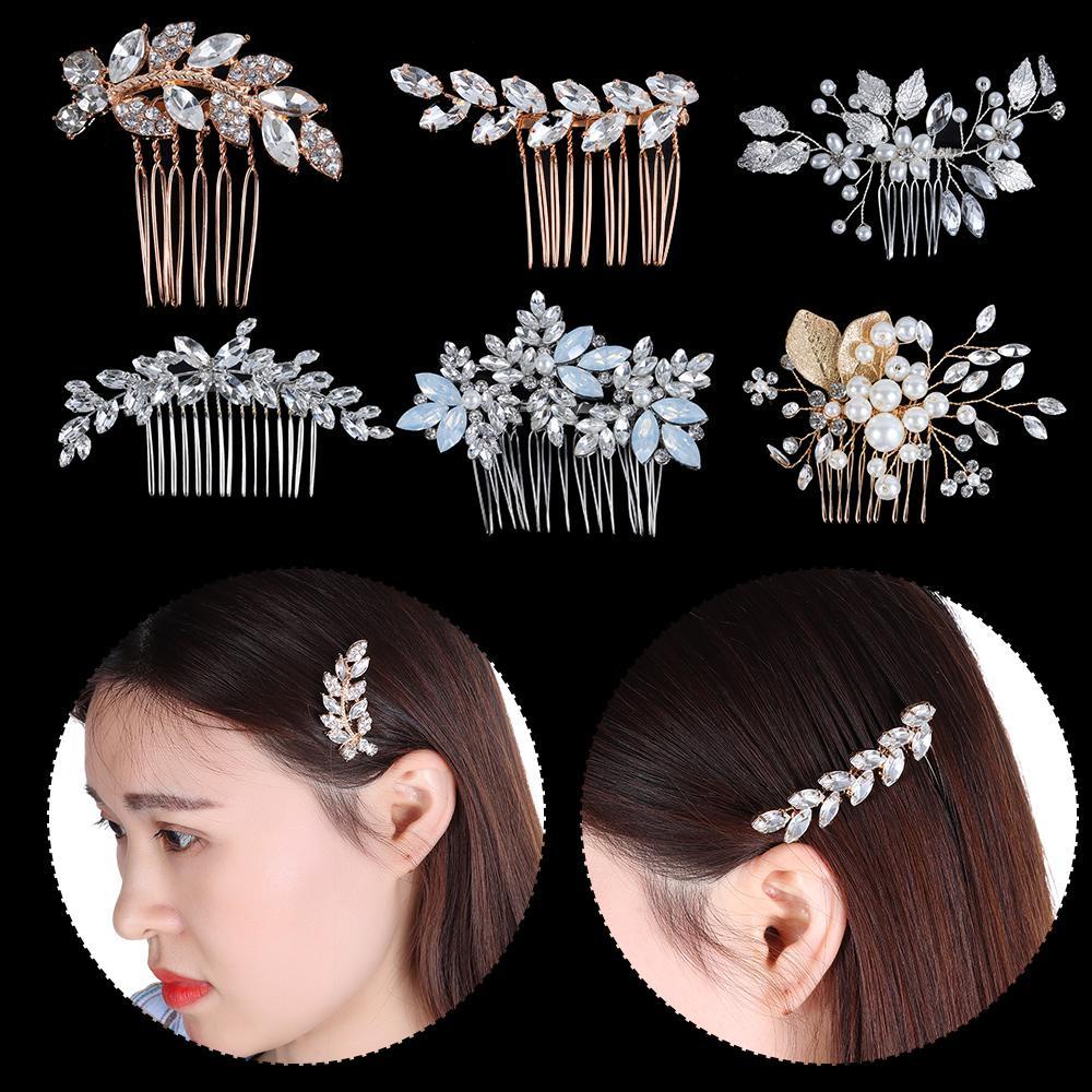 Lược Cài Tóc Đính Đá Lấp Lánh Cho Cô Dâu