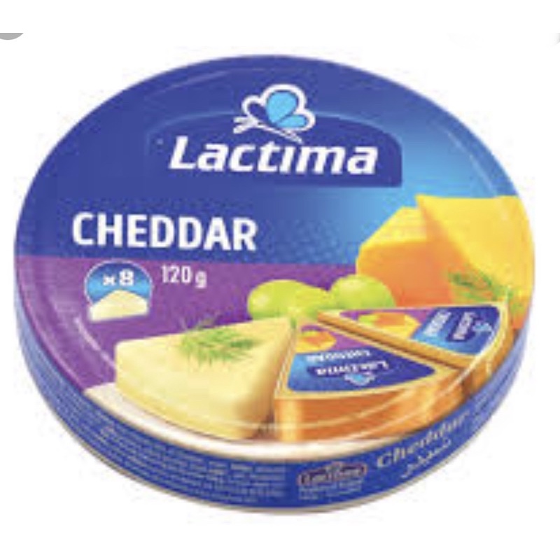 Phômai Lactima Cheddar-8 miếng 120g