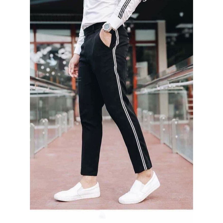 Quần Tây Âu Nam kẻ sọc trắng - 𝑨𝒓𝒖 𝑺𝒉𝒐𝒑 QA5