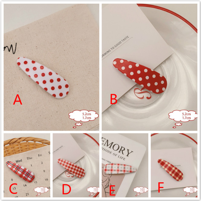 (Hàng Mới Về) 1 Cặp Kẹp Tóc Phong Cách Hàn Quốc Cổ Điển Đáng Yêu