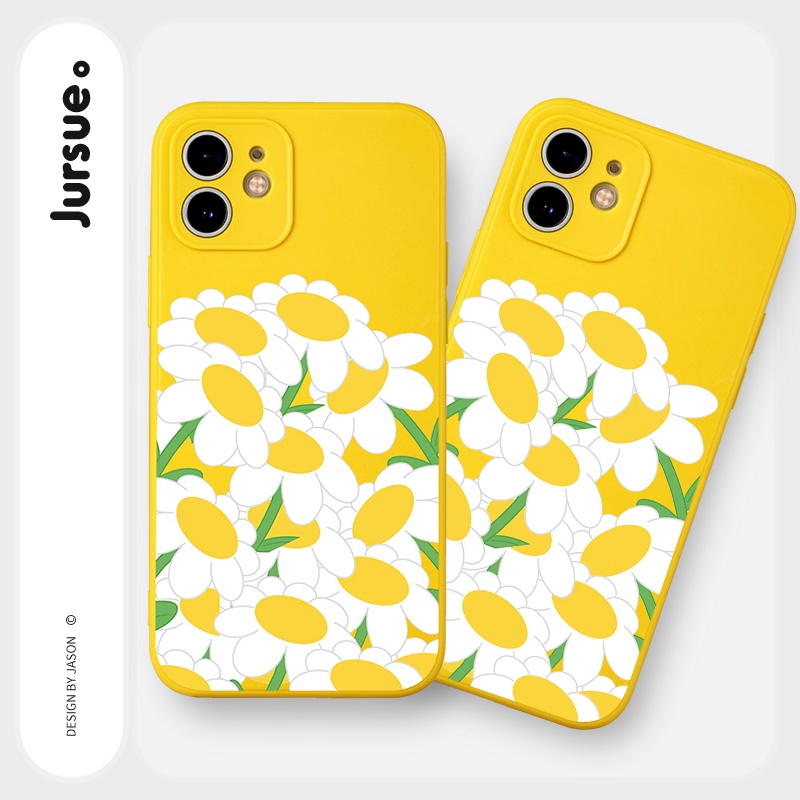 Ốp lưng JURSUE mềm chống sốc hình dễ thương đẹp Cho iPhone 14 13 12 11 Pro Max SE 2020 X XR XS 8 7 ip 6S 6 Plus Y2212