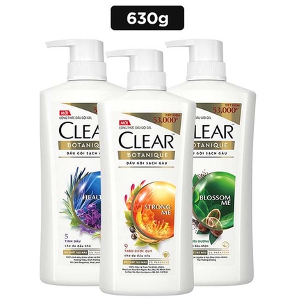 Dầu gội sạch gàu Clear Botanique chai 630g