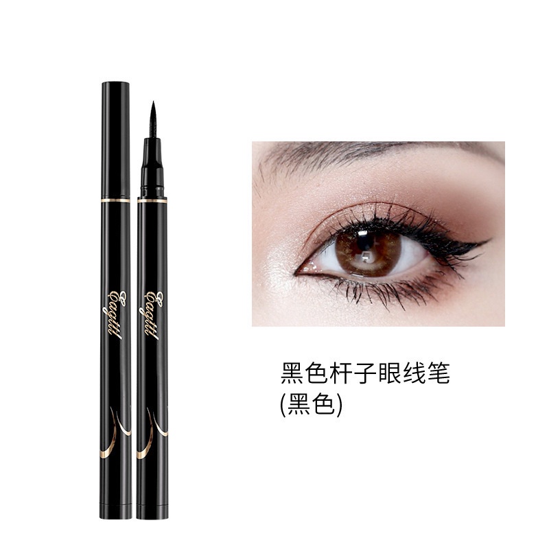 Bút Kẻ Mắt Dạng Lỏng Đầu Xốp Mềm Mịn Không Thấm Nước Chống Nhòe Cho Người Mới Bắt Đầu