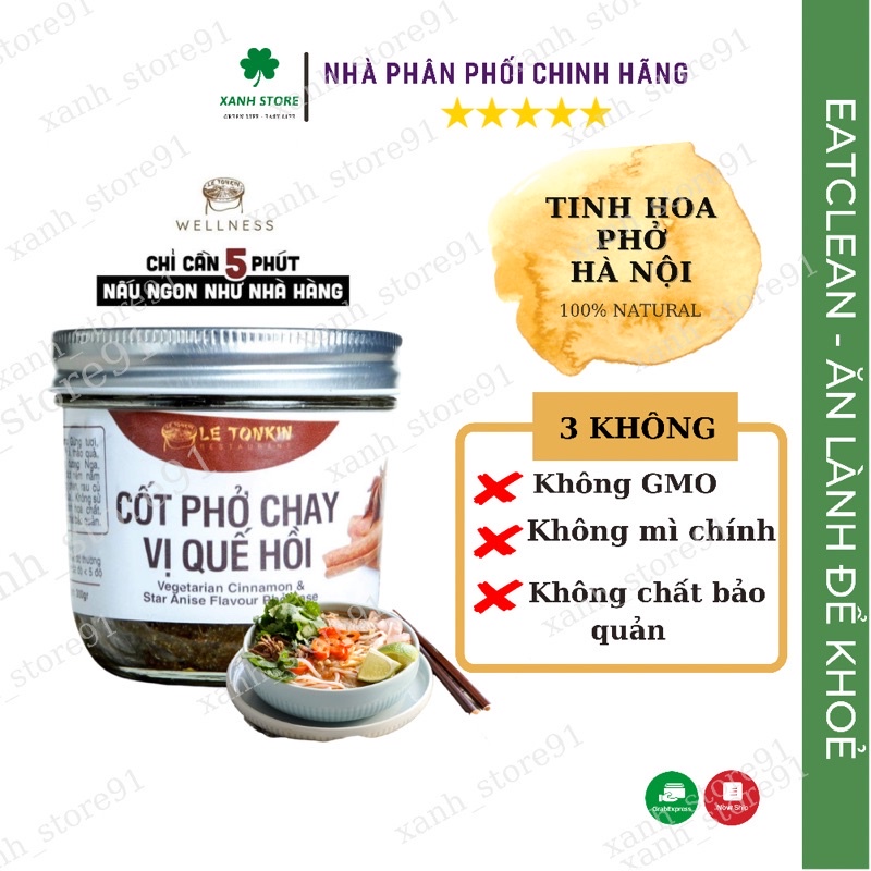 Cốt phở Letonkin 5sao🍲 tinh hoa phở Hà Nội, thơm ngon, chuẩn vị, dùng cho chay và mặn