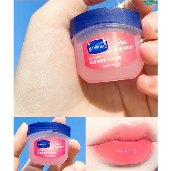 Set 4 Son Dưỡng Môi Chống Khô Môi Nicor Vaseline, 4 Hủ Son dưỡng môi nội địa trung Vaseline bổ sung độ ẩm làm hồng môi