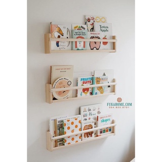 Kệ để sách, kệ để đồ nhà bếp đa năng gỗ thông phong cách vintage, rustic - K08