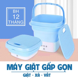 Máy giặt Mini gấp gọn di động, vắt khô, khử khuẩn bằng công nghệ Blue Ag CÓ VAN XẢ NƯỚC -L2029