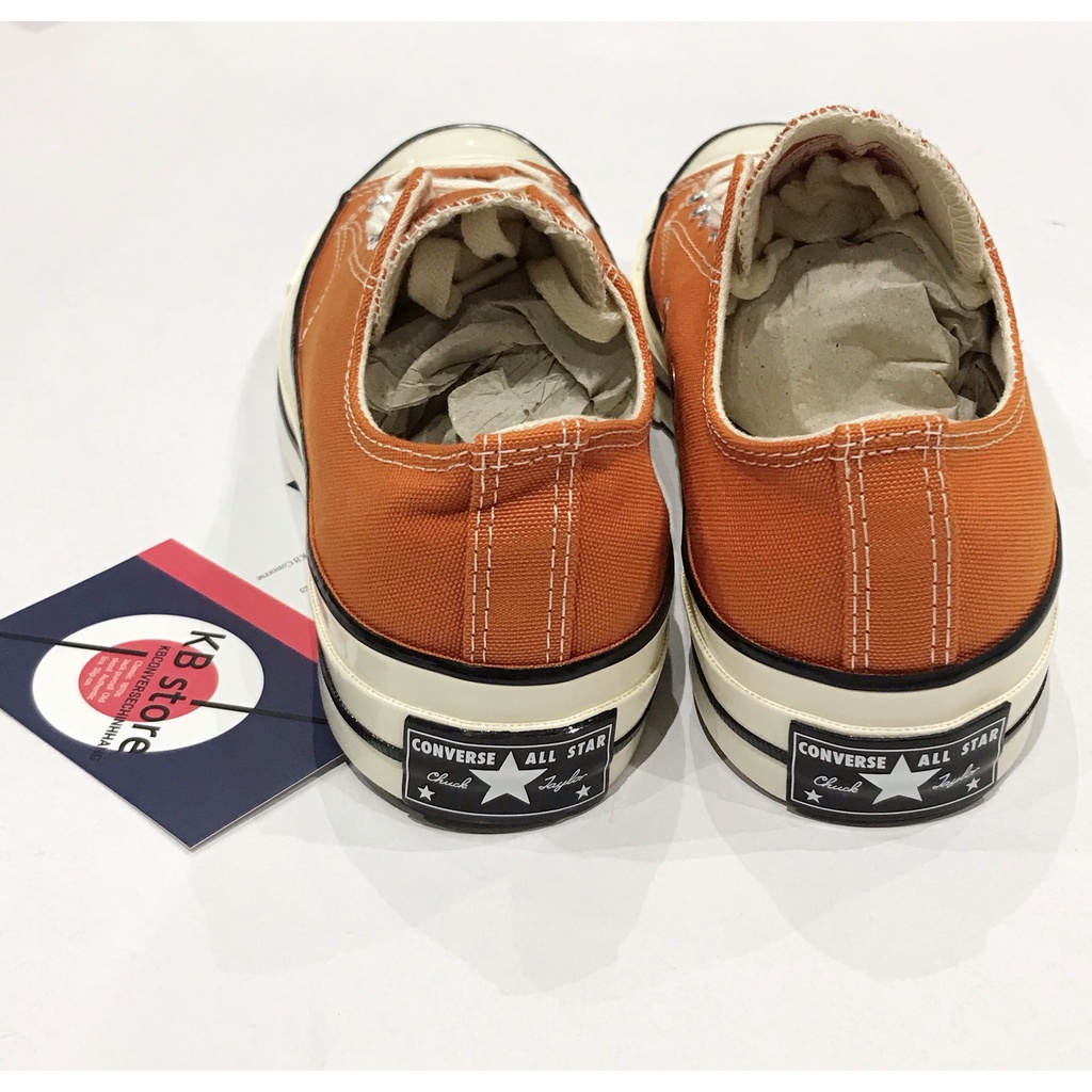 Giày Converse 1970s cam cổ thấp chính hãng