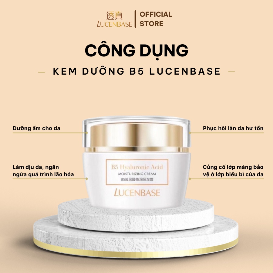 Kem dưỡng B5 LUCENBASE cấp ẩm, phục hồi da 50g