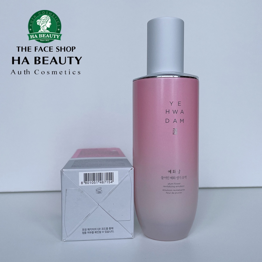 Sữa dưỡng ẩm phục hồi sinh khí da chống lão hóa săn chắc da The Face Shop Yehwadam Plum Flower Revitalizing Emulsion 140