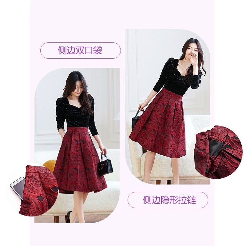 Chân Váy Chữ a Lưng Cao Thời Trang Xuân Hè Phong Cách Châu Âu 2022 Cho Nữ