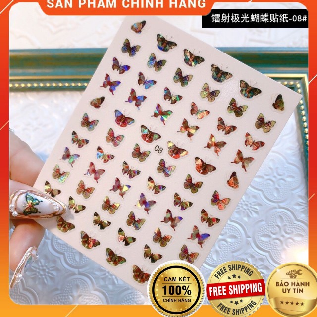 Stick bướm laze, stick bướm phản quang, sitck trang trí móng BEE NAILS shop | BigBuy360 - bigbuy360.vn