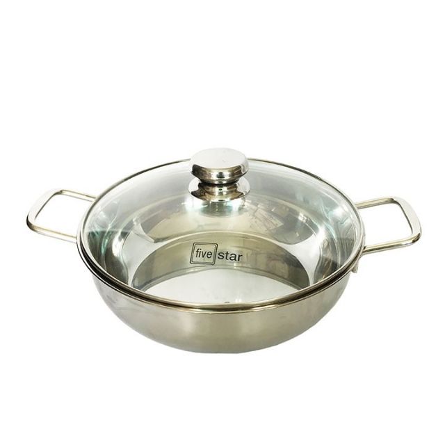 Nồi lẩu inox 3 đáy Fivestar 26cm -28cm