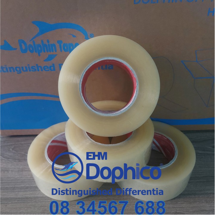 Băng dính trong 0,5kg/cuộn – Lõi giấy siêu mỏng 2,5mm  và nhẹ - Chuyên dùng đóng hàng hóa, thùng carton