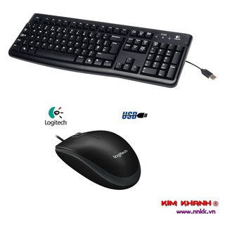 Bộ bàn phím và chuột có dây Logitech K120 - B100