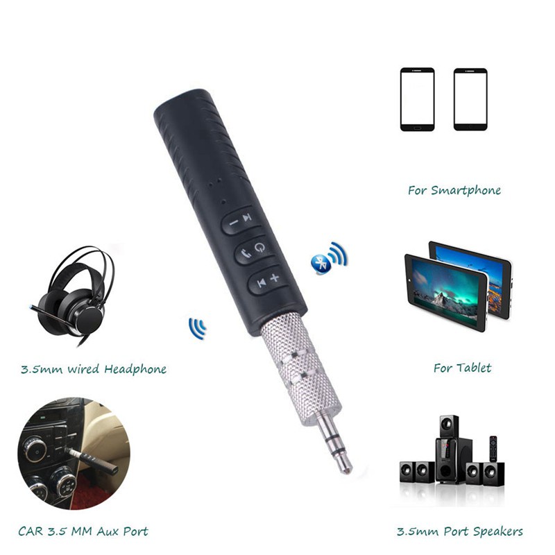 Bluetooth Audio Adapter 3.5mm AUX Adapter Bluetooth V5.0 Transmitter Receiver Wireless AUX Audio Music
