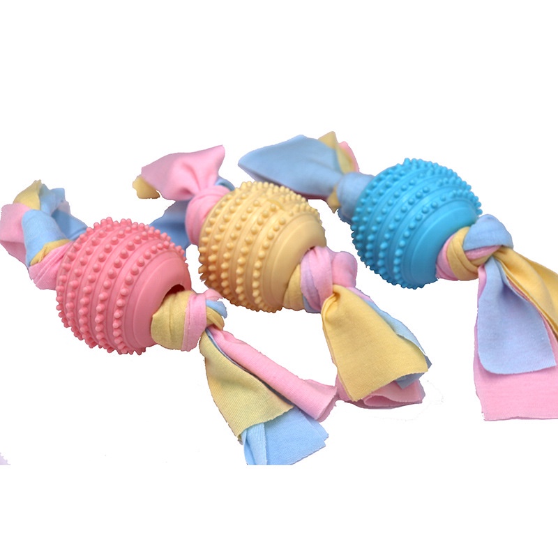 Đồ Chơi Dây Thừng TPR Giảm Căng Thẳng Màu Macaron Cho Thú Cưng