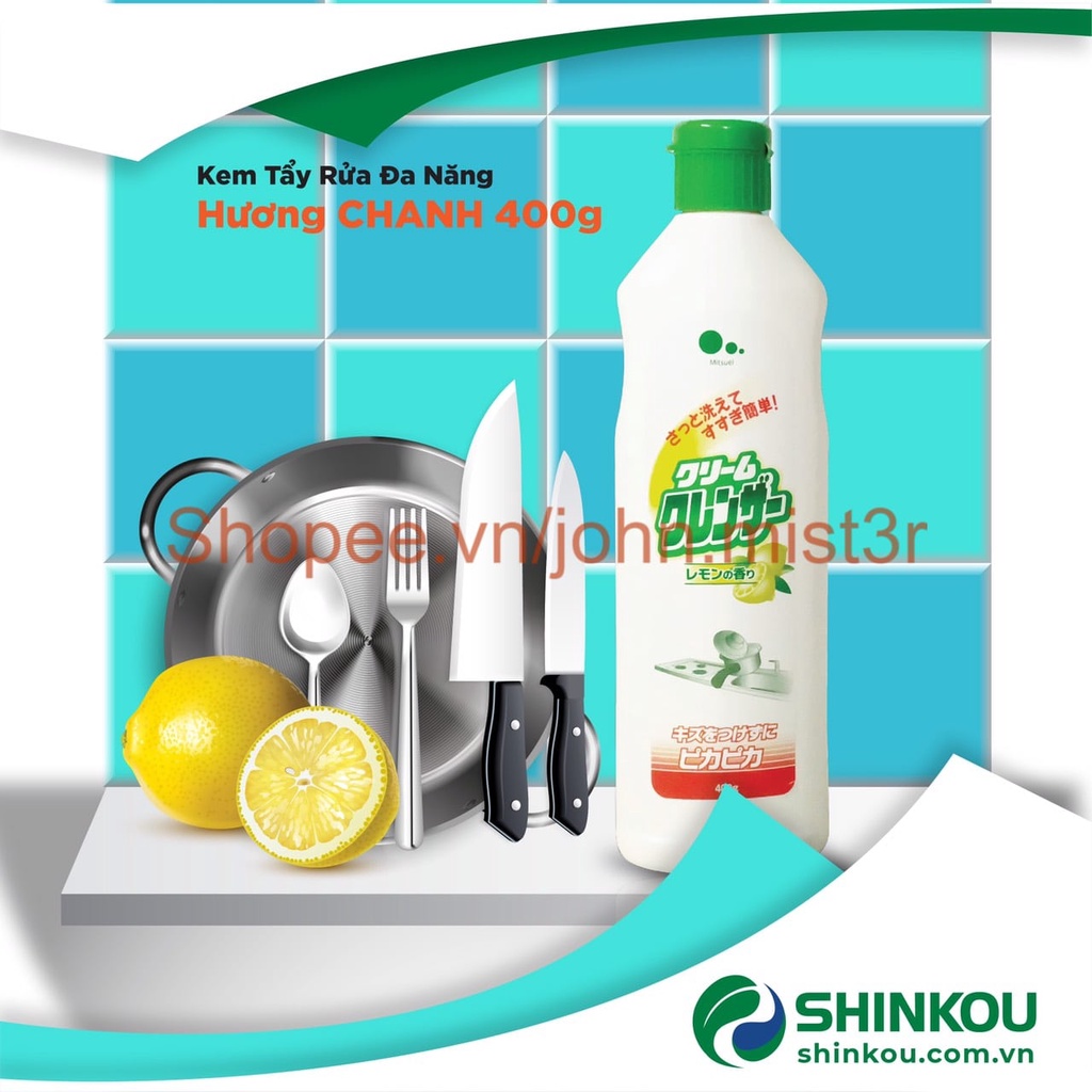 Kem tẩy rửa đa năng shinkou 400gr chính hãng mitsuei nhật bản - ảnh sản phẩm 4