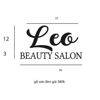 chữ dán tường gỗ sơn đen sz bé