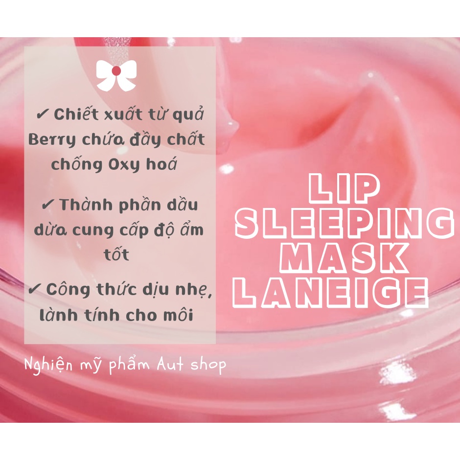 {Mini size} Mặt nạ ngủ cho môi Laneige Lip Sleeping Mask Berry 3g