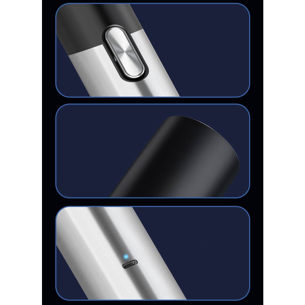 Uareliffe 2 In 1 Electric Wine Bottle Opener Portable Beer Opener