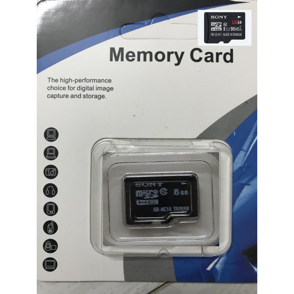 Thẻ nhớ Sony 16G, cam kết dung lượng đủ, bảo hành đổi mới 1 năm