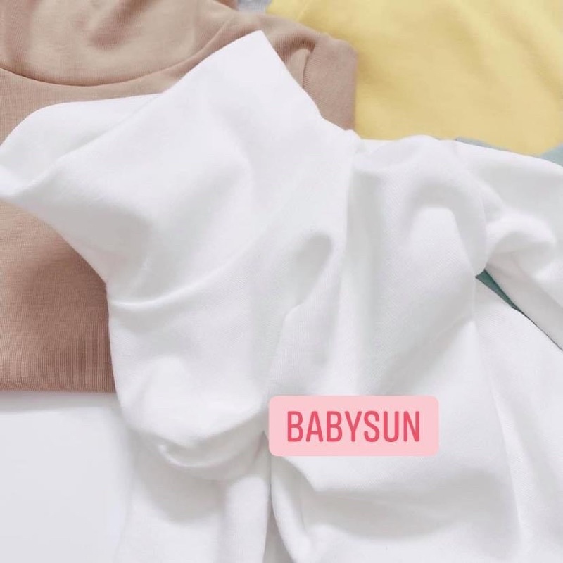 Combo 3 áo giữ nhiệt Minky Mom cổ 7 phân cho bé