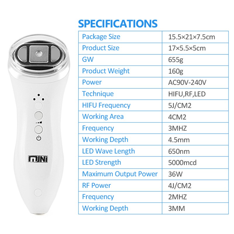 LIARTY Máy Mát Xa Nâng Cơ Mặt Cổ Mặt Tần Số Sóng Siêu Âm rf mini hifu Chống Nếp Nhăn