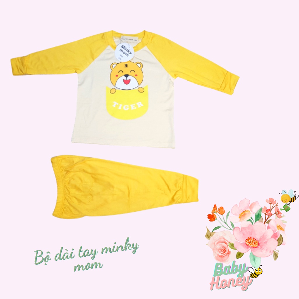 Bộ quần áo thu đông Minky Mom họa tiết đáng yêu cho bé