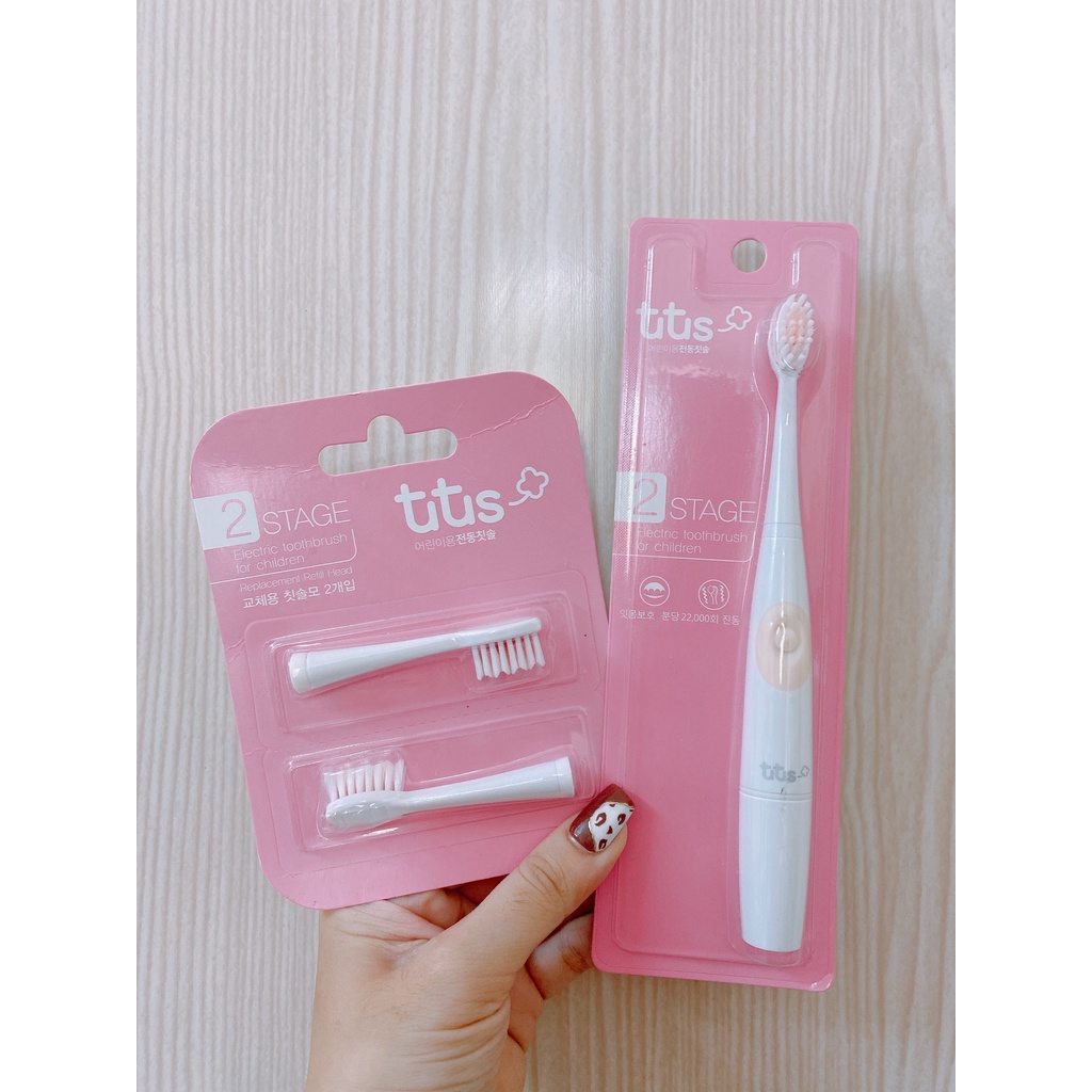 Combo Bàn Chải Điện Trẻ Em Tutus Hàn Quốc  cho bé 4T trở lên